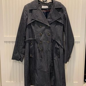 CK Soft Denim Trench Coat